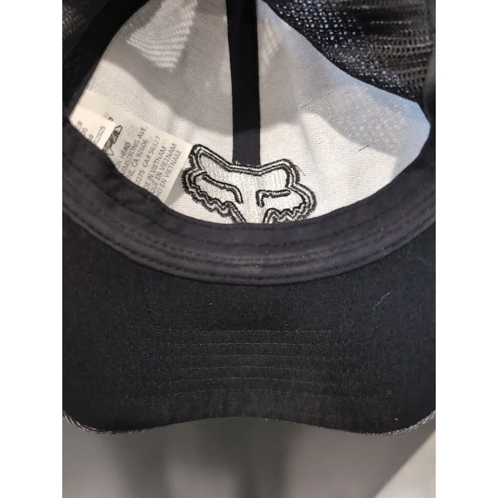 FOX RACING SNAPBACK CAP/HAT Gray DIRT BIKE MOTOCROSS TRUCKER EUC